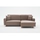 Corner Sofa-Bed Mane Right - Brown Brown Corner Sofa-Bed Mane Right - Brown Brown