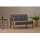 2-Seat Sofa Kemer - Grey Grey 2-Seat Sofa Kemer - Grey Grey