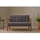 2-Seat Sofa Kemer - Grey Grey 2-Seat Sofa Kemer - Grey Grey