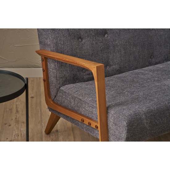 2-Seat Sofa Kemer - Grey Grey 2-Seat Sofa Kemer - Grey Grey