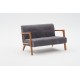 2-Seat Sofa Kemer - Grey Grey 2-Seat Sofa Kemer - Grey Grey