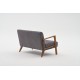 2-Seat Sofa Kemer - Grey Grey 2-Seat Sofa Kemer - Grey Grey