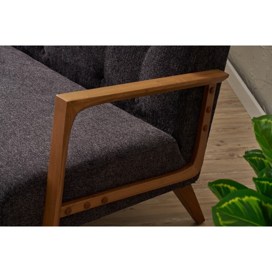 2-Seat Sofa Kemer - Anthracite Anthracite 2-Seat Sofa Kemer - Anthracite Anthracite