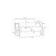 2-Seat Sofa Kemer - Anthracite Anthracite 2-Seat Sofa Kemer - Anthracite Anthracite