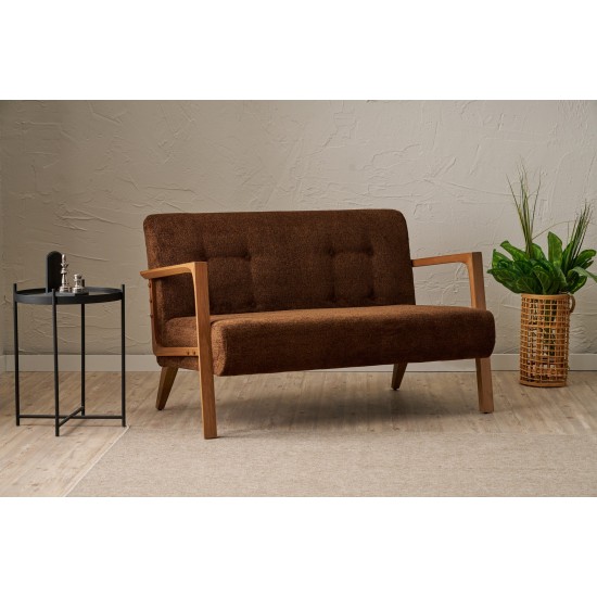 2-Seat Sofa Kemer - Brown Brown 2-Seat Sofa Kemer - Brown Brown
