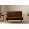 2-Seat Sofa Kemer - Brown Brown