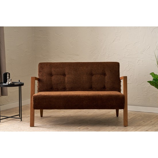 2-Seat Sofa Kemer - Brown Brown 2-Seat Sofa Kemer - Brown Brown