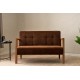2-Seat Sofa Kemer - Brown Brown 2-Seat Sofa Kemer - Brown Brown