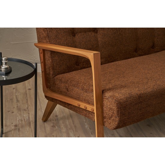 2-Seat Sofa Kemer - Brown Brown 2-Seat Sofa Kemer - Brown Brown