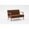 2-Seat Sofa Kemer - Brown Brown