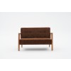 2-Seat Sofa Kemer - Brown Brown