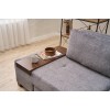 3-Seat Sofa-Bed Perenna Chenille - Grey Grey