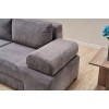3-Seat Sofa-Bed Perenna Chenille - Grey Grey