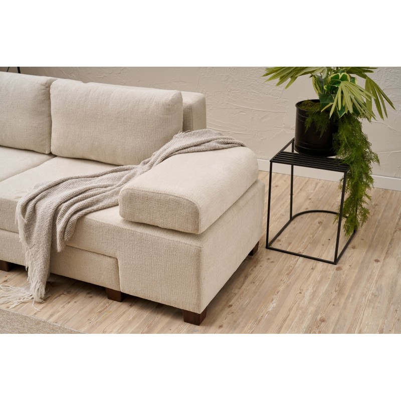 3-Seat Sofa-Bed Perenna Chenille - Cream Cream