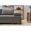 3-Seat Sofa-Bed Perenna Linen - Grey Grey