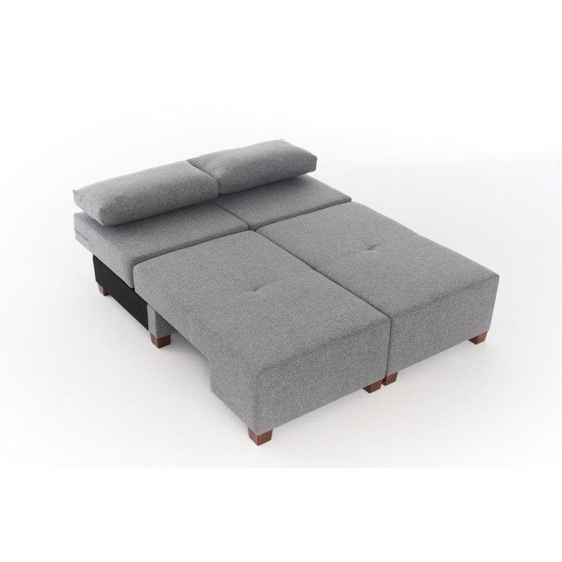 3-Seat Sofa-Bed Perenna Linen - Grey Grey