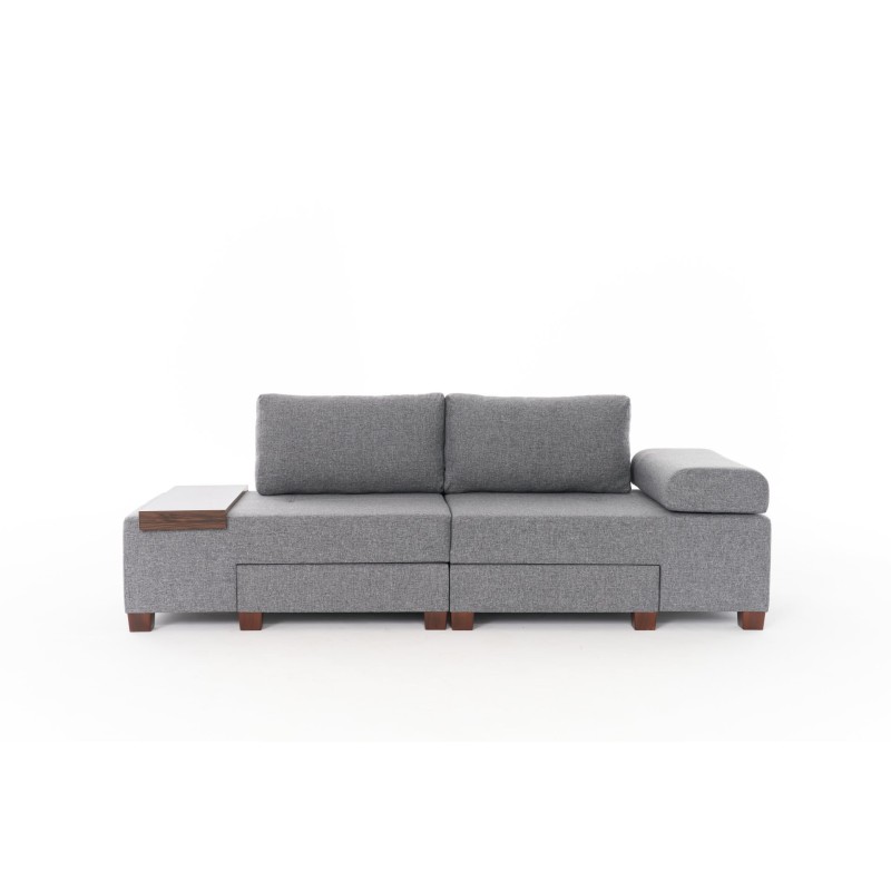 3-Seat Sofa-Bed Perenna Linen - Grey Grey