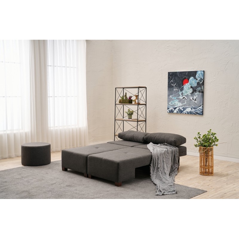 3-Seat Sofa-Bed Perenna Linen - Anthracite Anthracite