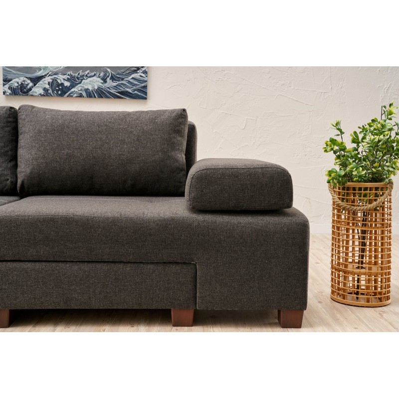 3-Seat Sofa-Bed Perenna Linen - Anthracite Anthracite