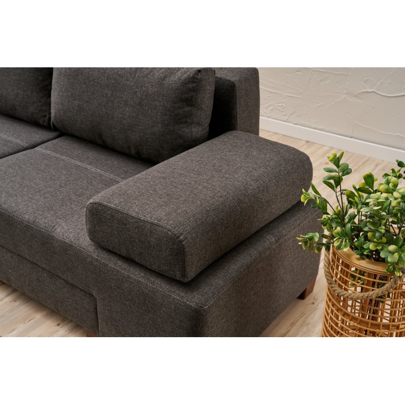 3-Seat Sofa-Bed Perenna Linen - Anthracite Anthracite