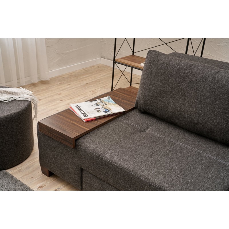 3-Seat Sofa-Bed Perenna Linen - Anthracite Anthracite