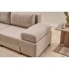 3-Seat Sofa-Bed Perenna Linen - Cream Cream