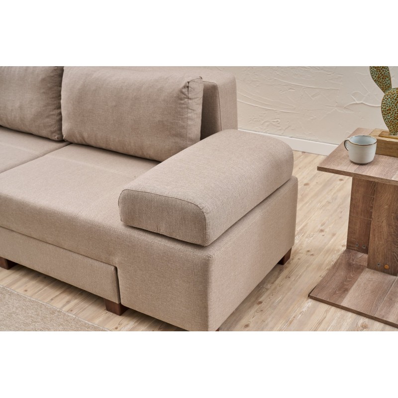 3-Seat Sofa-Bed Perenna Linen - Cream Cream