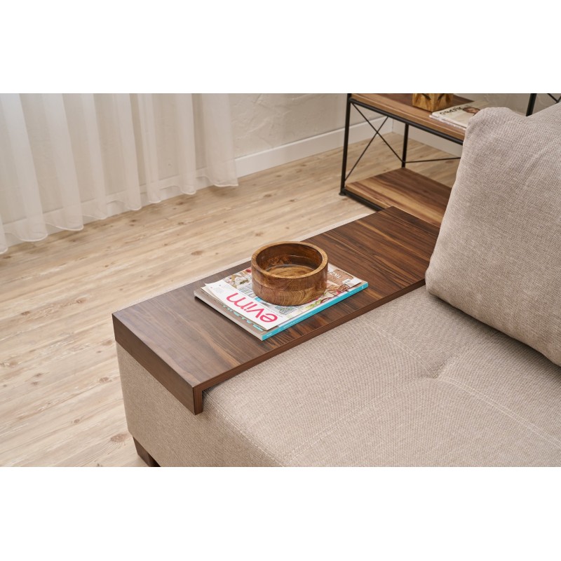 3-Seat Sofa-Bed Perenna Linen - Cream Cream