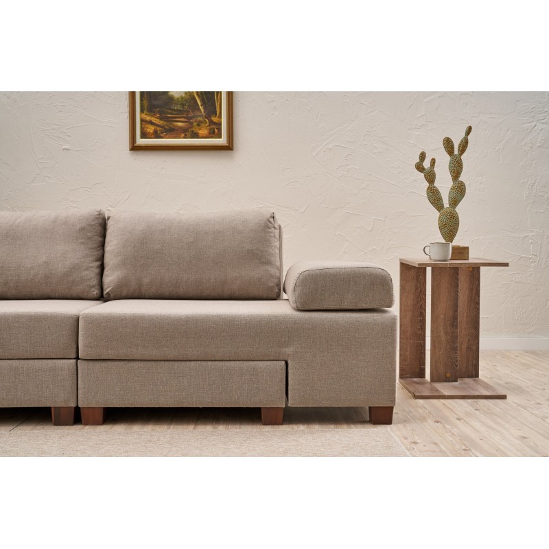 3-Seat Sofa-Bed Perenna Linen - Cream Cream