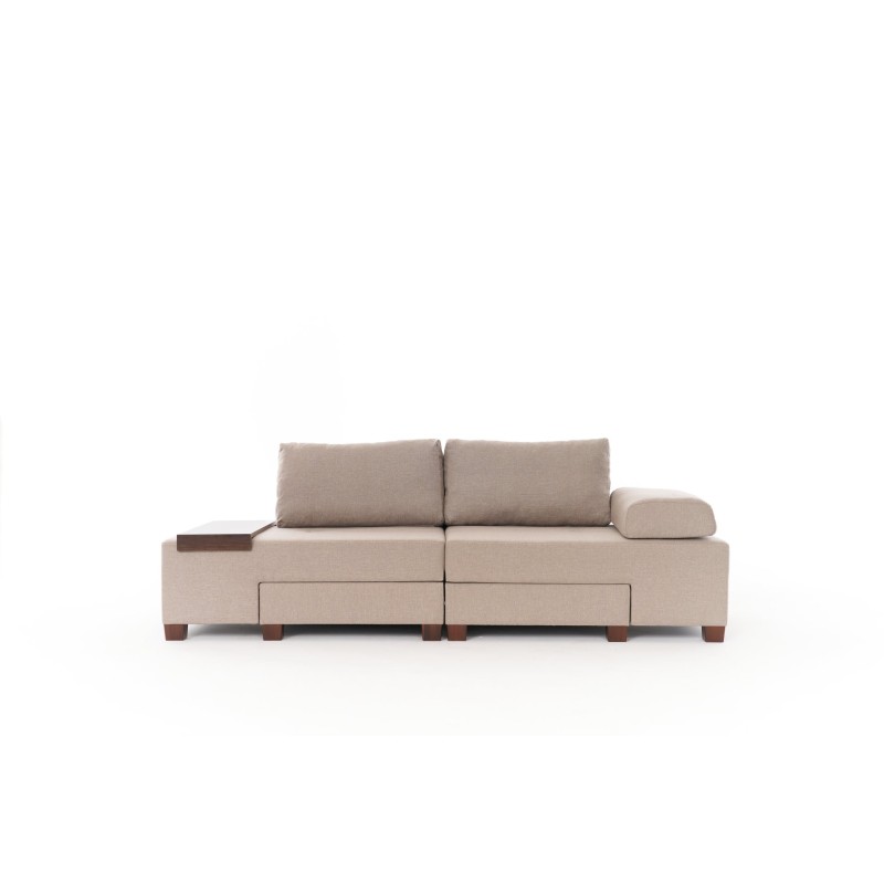 3-Seat Sofa-Bed Perenna Linen - Cream Cream