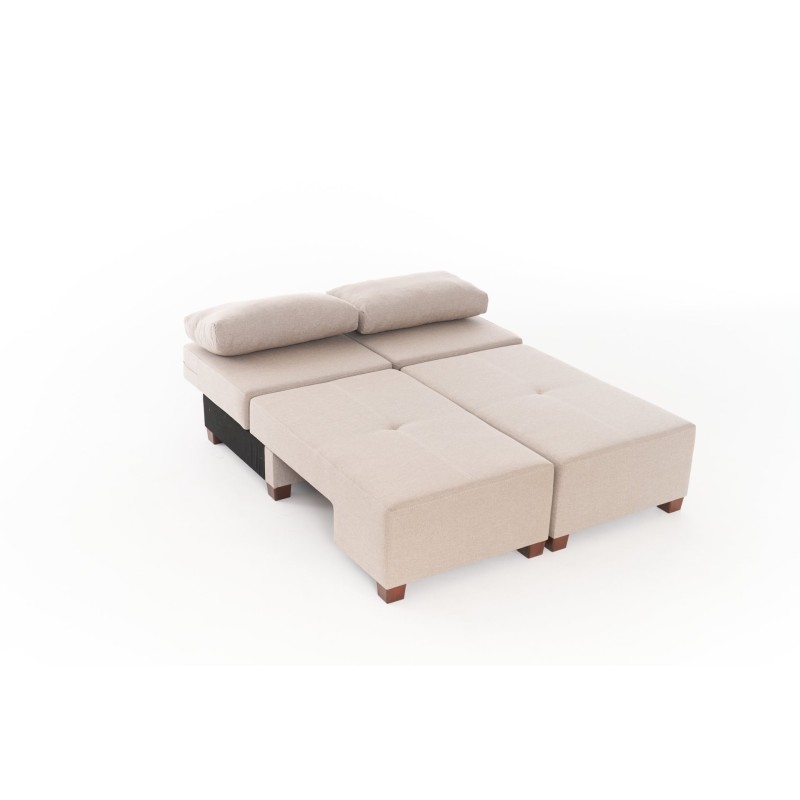 3-Seat Sofa-Bed Perenna Linen - Cream Cream