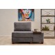 1-Seat Sofa-Bed Perenna Chenille Right - Grey Grey 1-Seat Sofa-Bed Perenna Chenille Right - Grey Grey