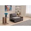 1-Seat Sofa-Bed Perenna Chenille Right - Grey Grey