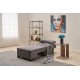 1-Seat Sofa-Bed Perenna Chenille Right - Grey Grey 1-Seat Sofa-Bed Perenna Chenille Right - Grey Grey