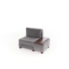 1-Seat Sofa-Bed Perenna Chenille Right - Grey Grey