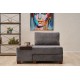 1-Seat Sofa-Bed Perenna Chenille Left - Grey Grey 1-Seat Sofa-Bed Perenna Chenille Left - Grey Grey