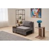 1-Seat Sofa-Bed Perenna Chenille Left - Grey Grey
