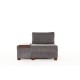 1-Seat Sofa-Bed Perenna Chenille Left - Grey Grey 1-Seat Sofa-Bed Perenna Chenille Left - Grey Grey