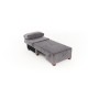 1-Seat Sofa-Bed Perenna Chenille Left - Grey Grey 1-Seat Sofa-Bed Perenna Chenille Left - Grey Grey