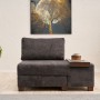 1-Seat Sofa-Bed Perenna Chenille Right - Anthracite Anthracite
