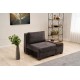 1-Seat Sofa-Bed Perenna Chenille Right - Anthracite Anthracite