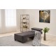 1-Seat Sofa-Bed Perenna Chenille Right - Anthracite Anthracite