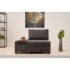 1-Seat Sofa-Bed Perenna Chenille Left - Anthracite Anthracite