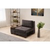 1-Seat Sofa-Bed Perenna Chenille Left - Anthracite Anthracite