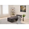 1-Seat Sofa-Bed Perenna Chenille Left - Anthracite Anthracite