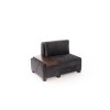 1-Seat Sofa-Bed Perenna Chenille Left - Anthracite Anthracite