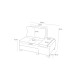 1-Seat Sofa-Bed Perenna Chenille Left - Anthracite Anthracite