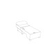 1-Seat Sofa-Bed Perenna Chenille Left - Anthracite Anthracite