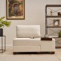1-Seat Sofa-Bed Perenna Chenille Right - Cream Cream