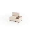 1-Seat Sofa-Bed Perenna Chenille Right - Cream Cream